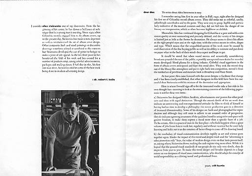 second spread - portrait of designer